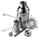 Stainless steel cocktail set Natalina, silver (4680-32)