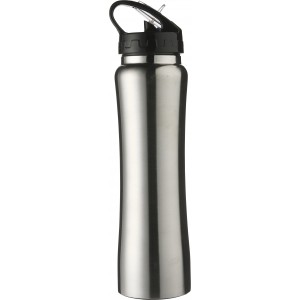 Stainless steel double walled flask Teresa, silver (Sport bottles)