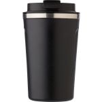 Stainless steel double-walled mug Sofia, black (668115-01)