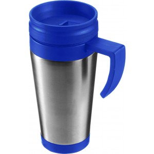 Stainless steel travel mug Dev, blue (Mugs)