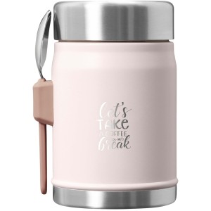 Stanley Legendary 400 ml food jar with spork, Light pink (Metal kitchen equipments)