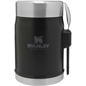 Stanley Legendary 400 ml food jar with spork, Matt black (Metal kitchen equipments)