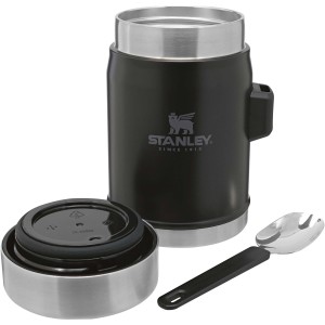 Stanley Legendary 400 ml food jar with spork, Matt black (Metal kitchen equipments)