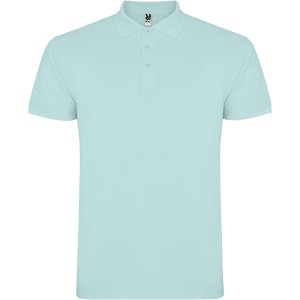 Star short sleeve men's polo, Mint green