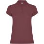 Star short sleeve women's polo, Berry Red