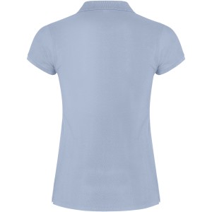 Star short sleeve women's polo, Zen Blue (Polo short, mixed fiber, synthetic)