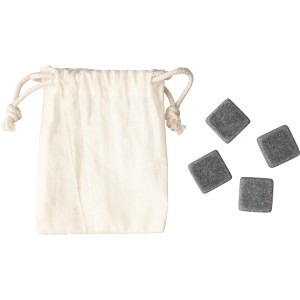 Stone ice cubes set Jens, khaki (Wine, champagne, cocktail equipment)