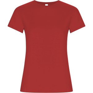 Golden short sleeve women's t-shirt, Red (T-shirt, 90-100% cotton)