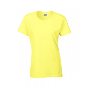 HEAVY COTTON(tm)  LADIES' T-SHIRT, Cornsilk (T-shirt, 90-100% cotton)