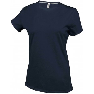 LADIES' SHORT SLEEVE CREW NECK T-SHIRT, Dark Grey (T-shirt, 90-100% cotton)