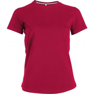 LADIES' SHORT SLEEVE CREW NECK T-SHIRT, Fuchsia (T-shirt, 90-100% cotton)