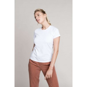 LADIES' SHORT SLEEVE CREW NECK T-SHIRT, Oxford Grey (T-shirt, 90-100% cotton)