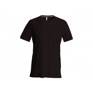 SHORT-SLEEVED CREW NECK T-SHIRT, Chocolate (T-shirt, 90-100% cotton)