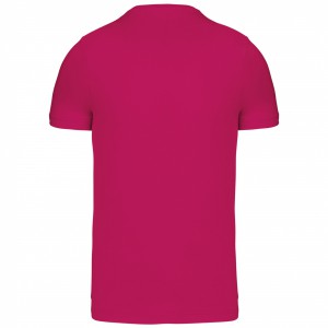 SHORT-SLEEVED CREW NECK T-SHIRT, Fuchsia (T-shirt, 90-100% cotton)