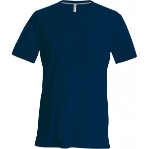 SHORT-SLEEVED CREW NECK T-SHIRT, Navy (T-shirt, 90-100% cotton)