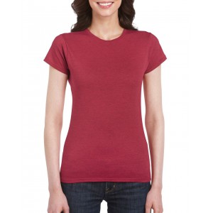 SOFTSTYLE(r) LADIES' T-SHIRT, Antique Cherry Red (T-shirt, 90-100% cotton)