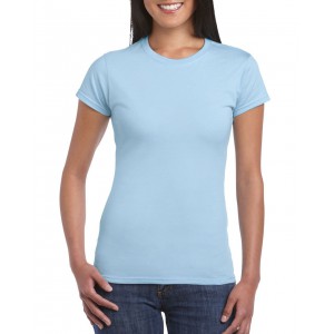SOFTSTYLE(r) LADIES' T-SHIRT, Light Blue (T-shirt, 90-100% cotton)