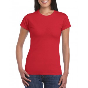 SOFTSTYLE(r) LADIES' T-SHIRT, Red (T-shirt, 90-100% cotton)