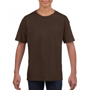 SOFTSTYLE(r) YOUTH T-SHIRT, Dark Chocolate (T-shirt, 90-100% cotton)
