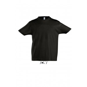 SOL'S IMPERIAL KIDS - ROUND NECK T-SHIRT, Deep Black (T-shirt, 90-100% cotton)