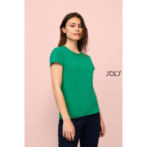SOL'S IMPERIAL WOMEN - ROUND COLLAR T-SHIRT, Burgundy (T-shirt, 90-100% cotton)