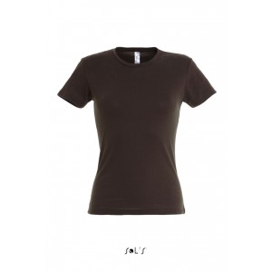 SOL'S MISS - WOMEN?S T-SHIRT, Chocolate (T-shirt, 90-100% cotton)