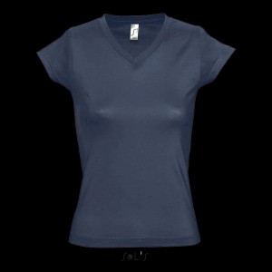 SOL'S MOON - WOMEN?S V-NECK T-SHIRT, Denim (T-shirt, 90-100% cotton)