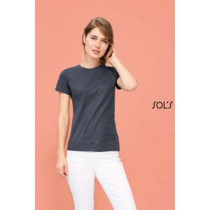 SOL'S REGENT WOMEN - ROUND COLLAR T-SHIRT, Army (T-shirt, 90-100% cotton)