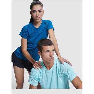 Bahrain short sleeve women's sports t-shirt, Dark Lead (T-shirt, mixed fiber, synthetic)