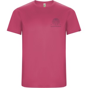 Imola short sleeve men's sports t-shirt, Pink Fluor (T-shirt, mixed fiber, synthetic)
