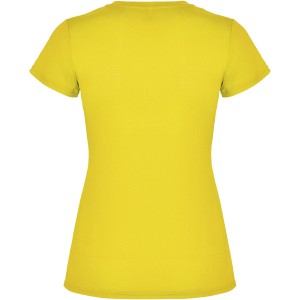 Montecarlo short sleeve women's sports t-shirt, Yellow (T-shirt, mixed fiber, synthetic)