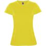 Montecarlo short sleeve women's sports t-shirt, Yellow