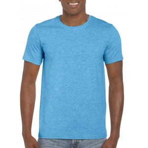 SOFTSTYLE(r) ADULT T-SHIRT, Heather Sapphire (T-shirt, mixed fiber, synthetic)