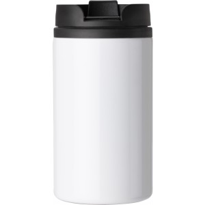 Stainless steel double walled cup Gisela, white (Thermos)