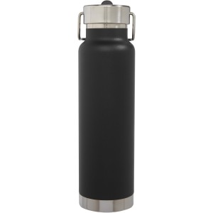 Thor 750 ml copper vacuum insulated sport bottle, Solid black (Thermos)