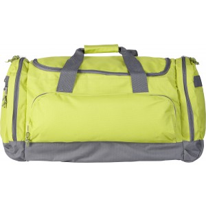 Polyester (600D) sports bag Lorenzo, lime (Travel bags)