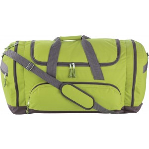 Polyester (600D) sports bag Lorenzo, lime (Travel bags)