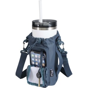 Trip Aware(tm) recycled travel bottle bag 2L, Hale Blue
