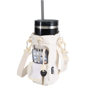 Trip Aware(tm) recycled travel bottle bag 2L, Off white