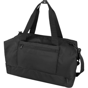 Trip Aware(tm) recycled travel duffel bag 42L, Solid black