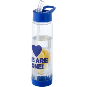 Tutti-frutti 740 ml Tritan(tm) infuser sport bottle, Transparent,Blue (Sport bottles)