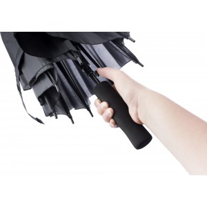 Polyester (170T) umbrella Rachel, black (Umbrellas)
