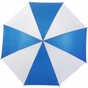 Polyester (190T) umbrella Russell, blue/white (Umbrellas)