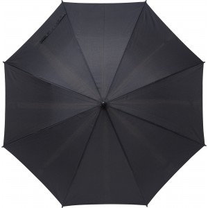 RPET pongee (190T) umbrella Frida, black (Umbrellas)