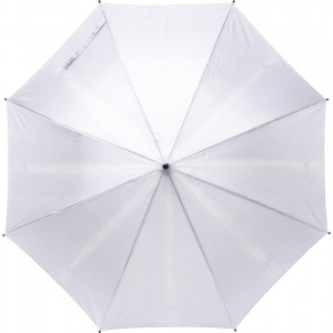 RPET pongee (190T) umbrella Frida, white (Umbrellas)