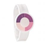 UV sensor watch in PVC, white (MO9589-06)