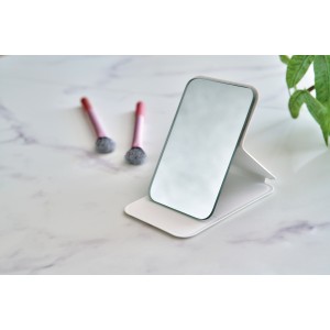Glass mirror Mio, white