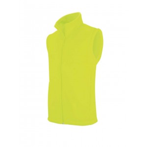 LUCA - MEN'S MICRO FLEECE GILET, Fluorescent Yellow (Vests)