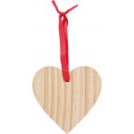Wooden Christmas ornament Heart, brown (9050-11)