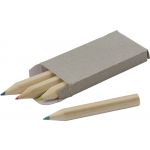 Wooden mini pencil set Kai, brown (967754-11)
